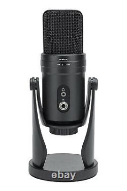 Samson G-Track Pro USB Microphone with Built-In Audio Interface, Black