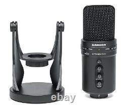 Samson G-Track Pro USB Microphone with Built-In Audio Interface, Black