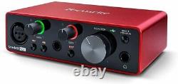 Scarlett Solo 3rd Gen 2-in, 2-out USB Audio Interface with Microphone Cable