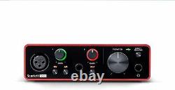 Scarlett Solo 3rd Gen 2-in, 2-out USB Audio Interface with Microphone Cable