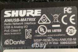Shure ANIUSB-MATRIX USB Audio Network Interface Matrix Mix For Video Conference