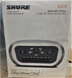 Shure MVI/A-LTG, Digital Audio Interface, for PC, Mac iOS USB Interface (New)