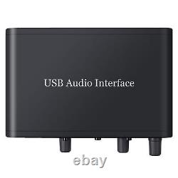 Sound Card USB Audio Interface For Studio Recording Instrument Sound Guitar Bass