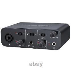 Sound Card USB Audio Interface For Studio Recording Instrument Sound Guitar Bass