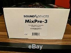 Sound Devices MixPre-3 Audio Recorder Mixer and USB Audio Interface Used