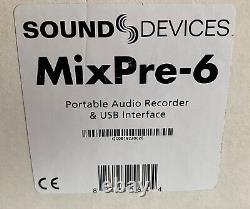 Sound Devices MixPre 6 Portable Audio Recorder / Mixer / USB Interface