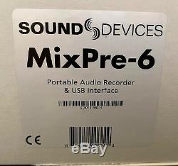 Sound Devices MixPre 6 Portable Audio Recorder / Mixer / USB Interface
