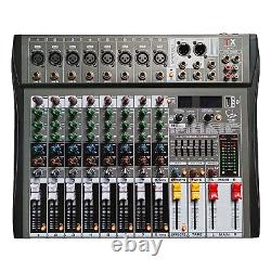 TX 8 Channels mixer desk with Bluetooth, effects