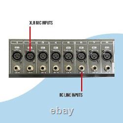 TX 8 Channels mixer desk with Bluetooth, effects