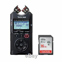 Tascam DR-40X Four-Track Audio Recorder/USB Audio Interface with 16GB SD Card