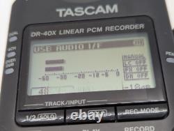Tascam DR-40X portable 4 four-track digital sound recorder USB audio interface