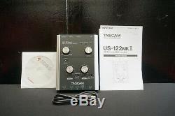 Tascam US-122MKII USB 2.0 Audio/Midi Interface Excellent Condition In Box