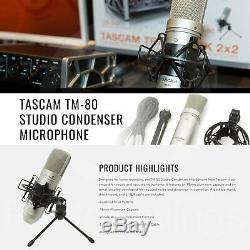 Tascam US-1X2 1 In 2 out USB Audio & MIDI Interface with HDDA Mic Preamps and iO