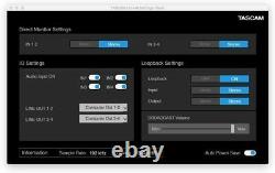 Tascam US-4x4HR 4 Mic 4IN/4OUT High Resolution Versatile USB Audio Interface