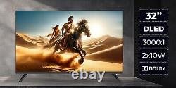 Televisor 32 Inch HD LED Smart TV Android 11 WiFi HDMI USB Miracast Netflix