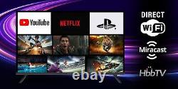 Televisor 32 Inch HD LED Smart TV Android 11 WiFi HDMI USB Miracast Netflix