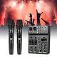 U10 4 Channels Compact Studio Mixer Usb Audio Interface Two Wireless Microphone