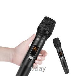 U10 4 Channels Compact Studio Mixer USB Audio Interface TWO Wireless Microphone