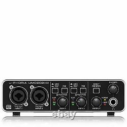 UMC202HD Audiophile 2x2, 24-Bit/192 kHz USB Audio Interface with Midas