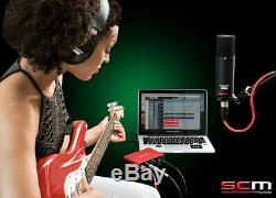 USB Audio Interface 3rd Gen Focusrite Scarlett Solo Studio Mic Headphones Cables