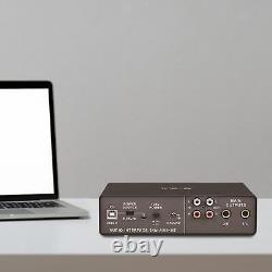 USB Audio Interface 48V Power for Recording Computer