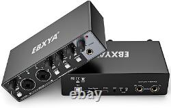 USB Audio Interface EBXYA 24-Bit/192 kHz USB Soundcard Interface with Inputs