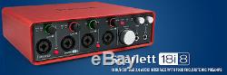 USB Audio Interface with Pro Tools Focusrite Scarlett 18i8 (2nd Gen) First