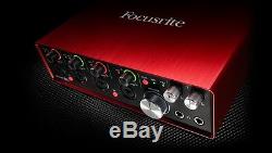 USB Audio Interface with Pro Tools Focusrite Scarlett 18i8 (2nd Gen) First