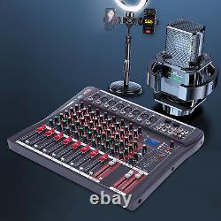 USB Professional Audio Mixer Sound Board Console Desk System Interface 8 Channel