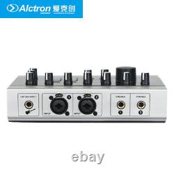 USB Sound Card Audio Recording Interface External DSP Effect 48V for PC Phones