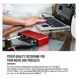 USB audio interface for recording, songwriting, streaming and podcasting