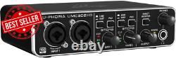 U-PHORIA UMC202HD 2x2 USB Audio Interface, 24-Bit/192kHz with Midas Preamps