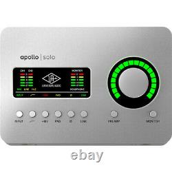 Universal Audio Apollo Solo USB Desktop 2x4 USB Type-C Audio Interface + Cables
