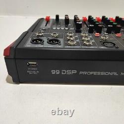 Vonyx VM-KG08 Music Mixer 8-Channel, USB Audio Interface, Bluetooth & Effects