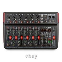 Vonyx VM-KG10 Music Mixer 10-Channel, USB Audio Interface, Bluetooth & Effects