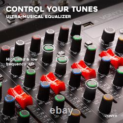 Vonyx VM-KG10 Music Mixer 10-Channel, USB Audio Interface, Bluetooth & Effects