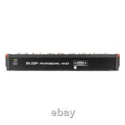 Vonyx VM-KG10 Music Mixer 10-Channel, USB Audio Interface, Bluetooth & Effects