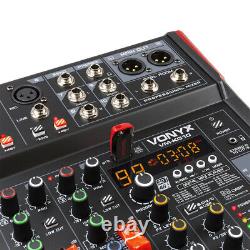 Vonyx VM-KG10 Music Mixer 10-Channel, USB Audio Interface, Bluetooth & Effects
