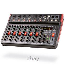 Vonyx VM-KG10 Music Mixer 10-Channel, USB Audio Interface, Bluetooth & Effects