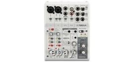 YAMAHA AG06 AG06MK2 W 6ch Live Streaming Mixer USB Audio Interface White JP NEW