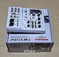 YAMAHA AG06 Web casting mixer Audio interface 6 channel Supports Cubasis LE MINT