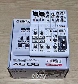 YAMAHA AG06 Web casting mixer Audio interface 6 channel Supports Cubasis LE MINT