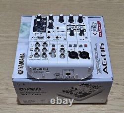 YAMAHA AG06 Web casting mixer Audio interface 6 channel Supports Cubasis LE MINT