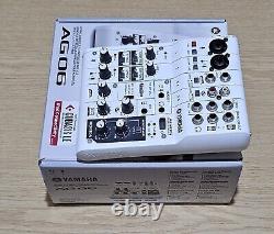 YAMAHA AG06 Web casting mixer Audio interface 6 channel Supports Cubasis LE MINT