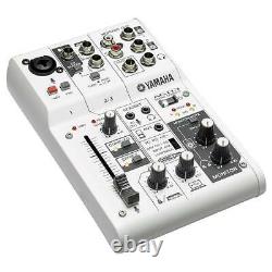 Yamaha AG03 3-Channel Studio Live Mixer & USB Audio Interface with Built-in DSP