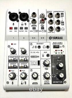 Yamaha AG06 6 Channel Mixer, Audio Interface, USB, excellent condition