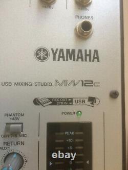 Yamaha USB MW12C Mischpult Audio Interface Mixer Homerecording Studio Live Top