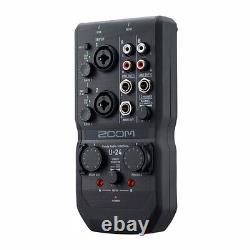 ZOOM U-24 Mobile Multi-Channel and Stereo USB Audio Interface for PC / Mac / iPa