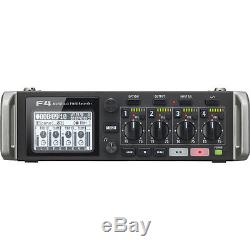 Zoom F4 Multitrack Field Recorder with Timecode 6 Inputs / 8 Tracks