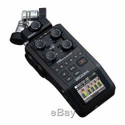 Zoom H6 24-Bit 96kHz WAV/MP3 Audio Recorder withUSB Computer Interface All Black
